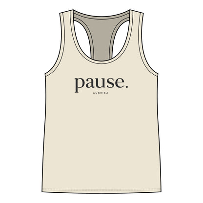 pause. Racerback Tank Top