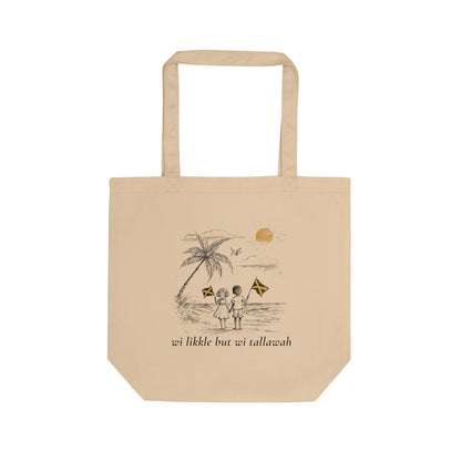 Jamaica “Wi Likkle But Wi Tallawah” Organic Eco Tote Bag