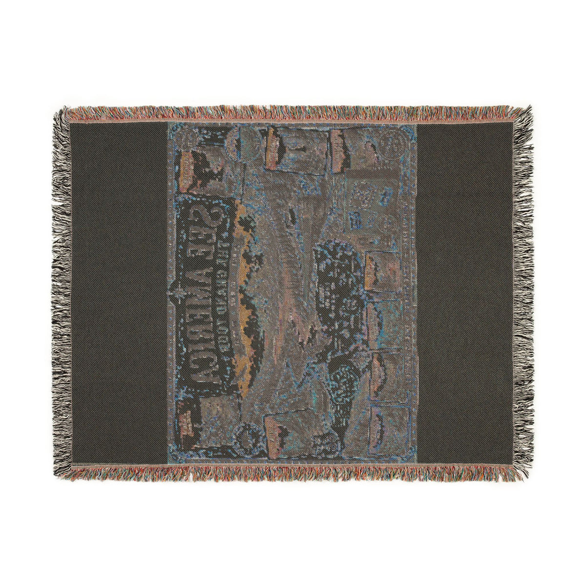 See America: The Grand Tour Woven Throw Blanket — Vintage Travel Map Design