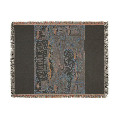 See America: The Grand Tour Woven Throw Blanket — Vintage Travel Map Design