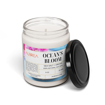 Ocean's Bloom Sea Salt + Orchid Scented Soy Candle, 9oz