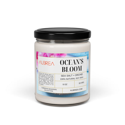 Ocean's Bloom Sea Salt + Orchid Scented Soy Candle, 9oz