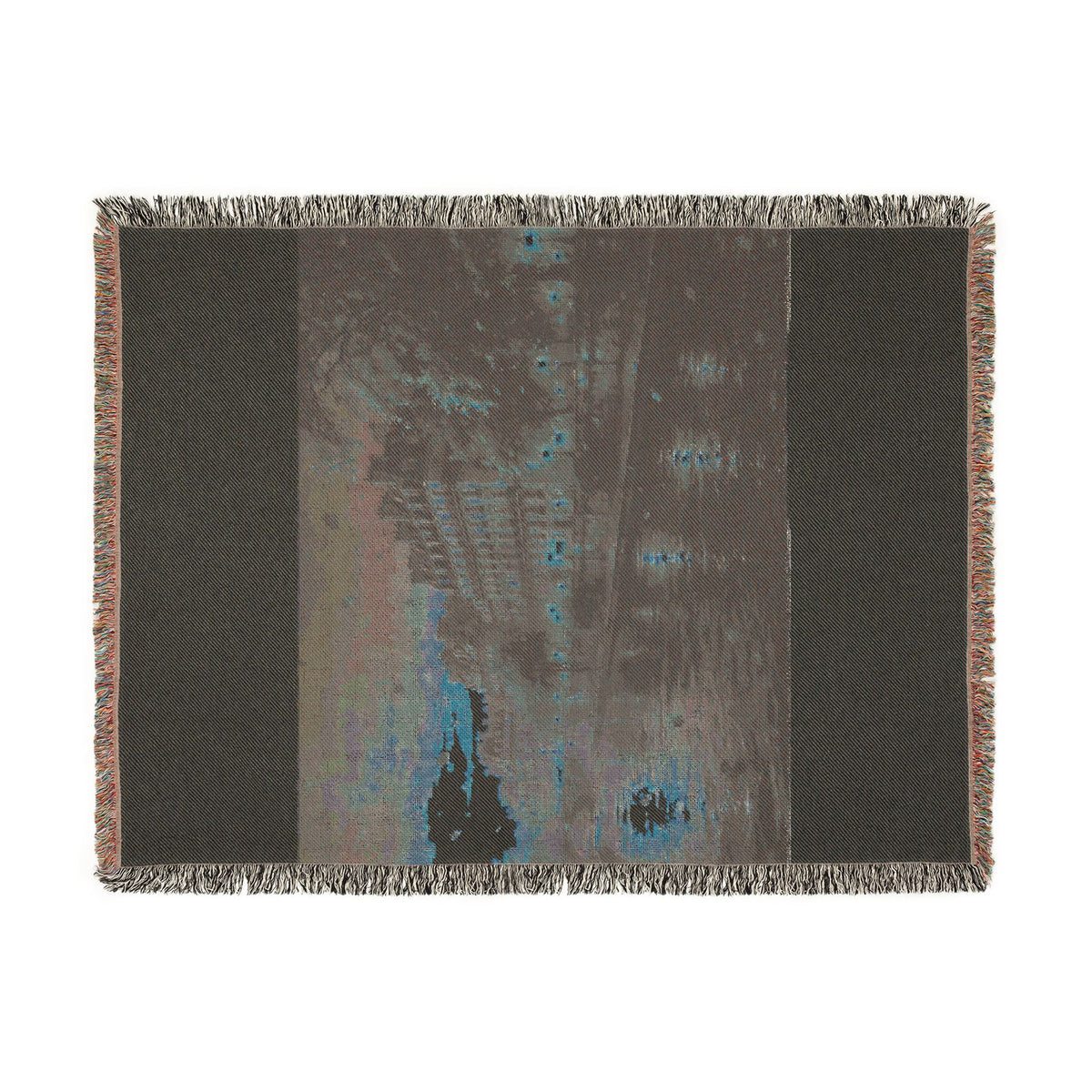 Seine at Dusk Woven Throw — Paris Autumn River Landscape | 100% Cotton
