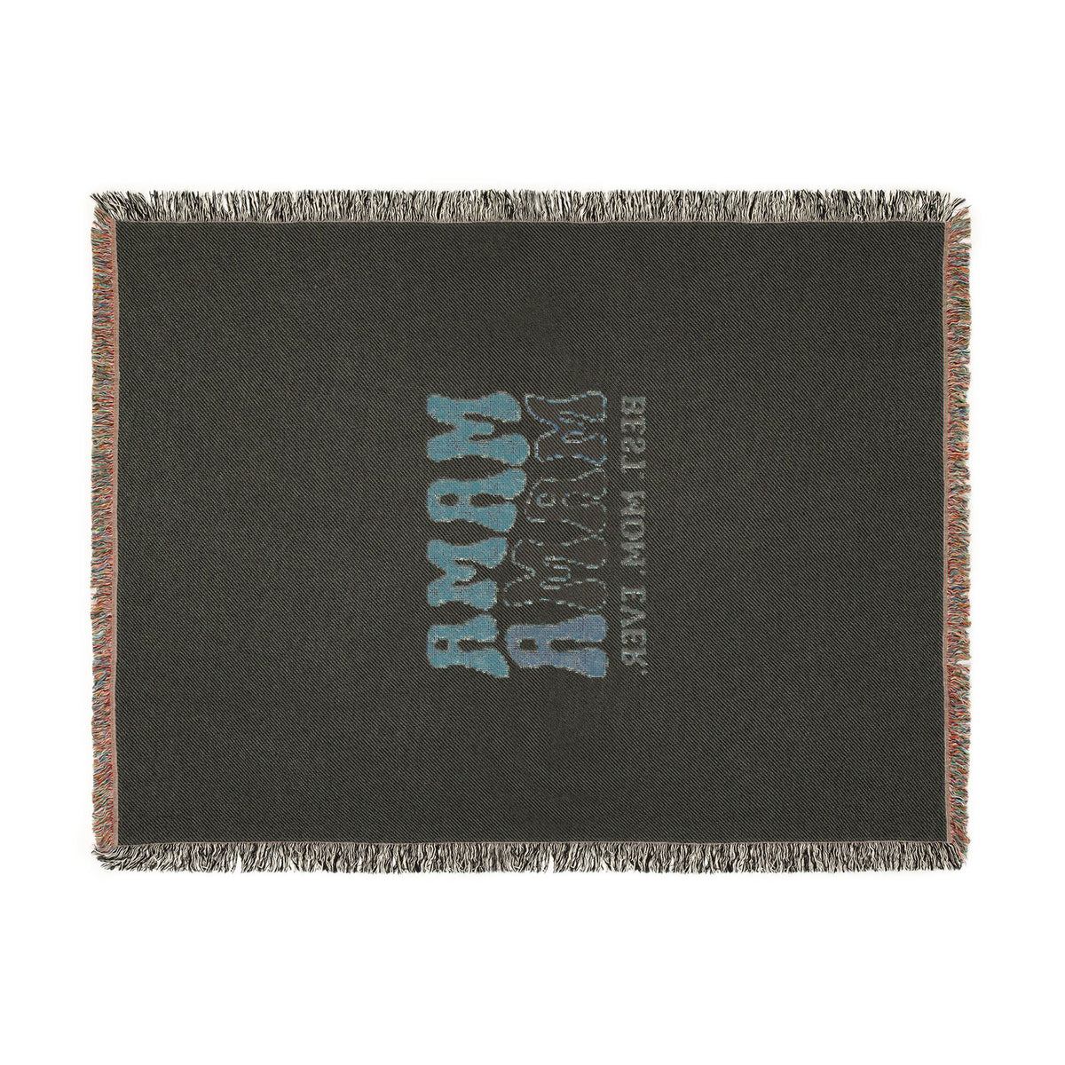 Mama Mama Woven Blanket — "Best Mom Ever" Retro Mom Throw Blanket