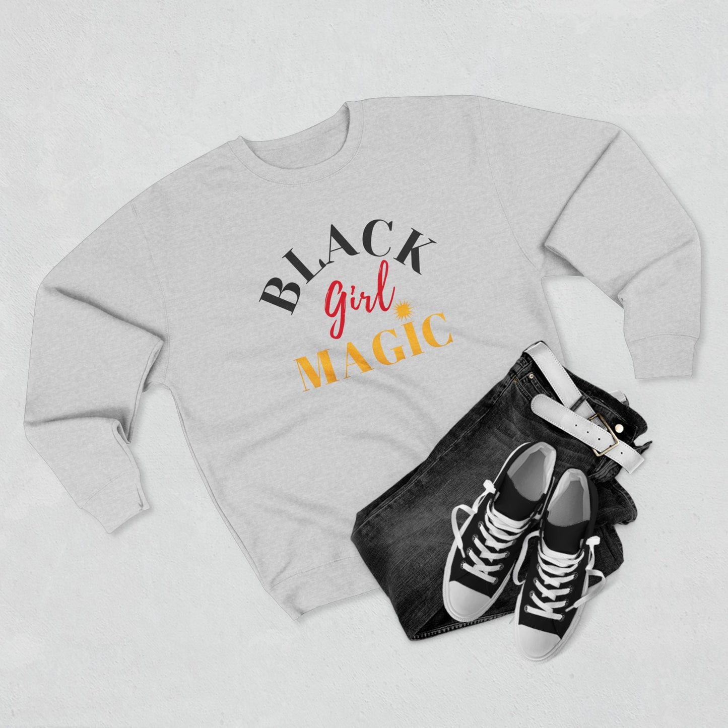 Black Girl Magic Crewneck Sweatshirt - Shine Bright Inspiration