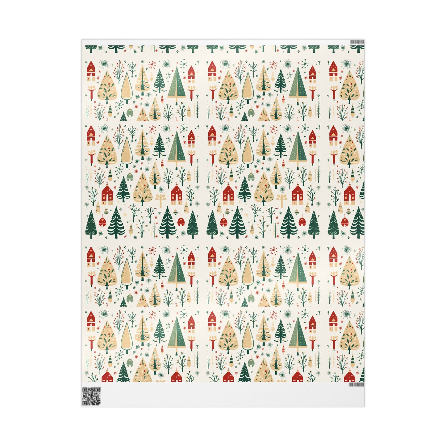 Nordic Scandinavian Forest Holiday Wrapping Paper