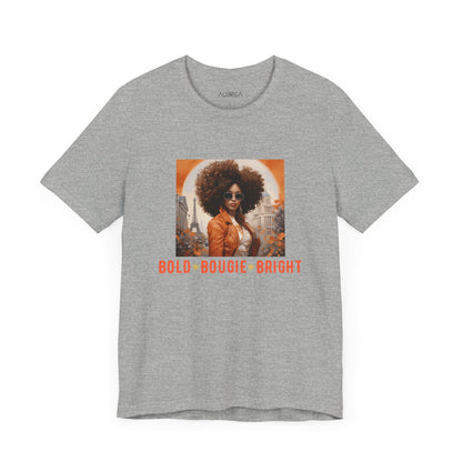 T-Shirt - Black Girl Magic Bold Bougie Shining Bright Vintage Collage Tee