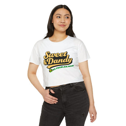 Sweet & Dandy Jamaica Crop Tee — “No Problem Mon” Edition