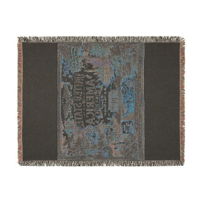 USA 250th Anniversary Woven Throw Blanket — Statue of Liberty, Mount Rushmore & American Flag Commemorative Throw