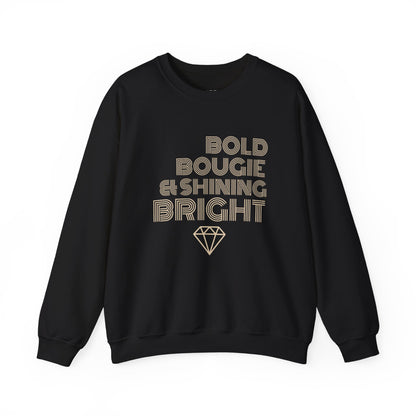 BOLD BOUGIE & SHINING BRIGHT LUXE MINIMALIST SWEATSHIRT