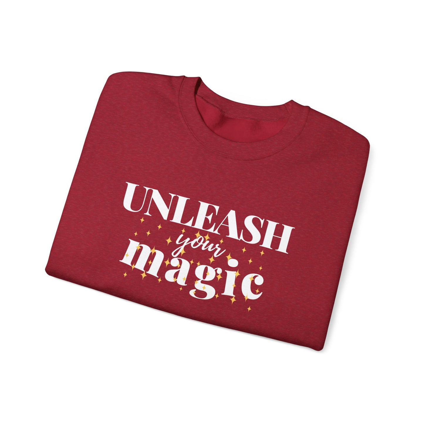 "UNLEASH YOUR MAGIC" UNISEX CREWNECK SWEATSHIRT