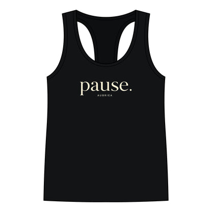 pause. Racerback Tank Top