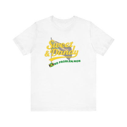 Sweet & Dandy Jamaica Hurricane Melissa Relief White Shirt. Limited edition tee supporting Hurricane Melissa recovery in Jamaica. 100% of proceeds donated. 🇯🇲