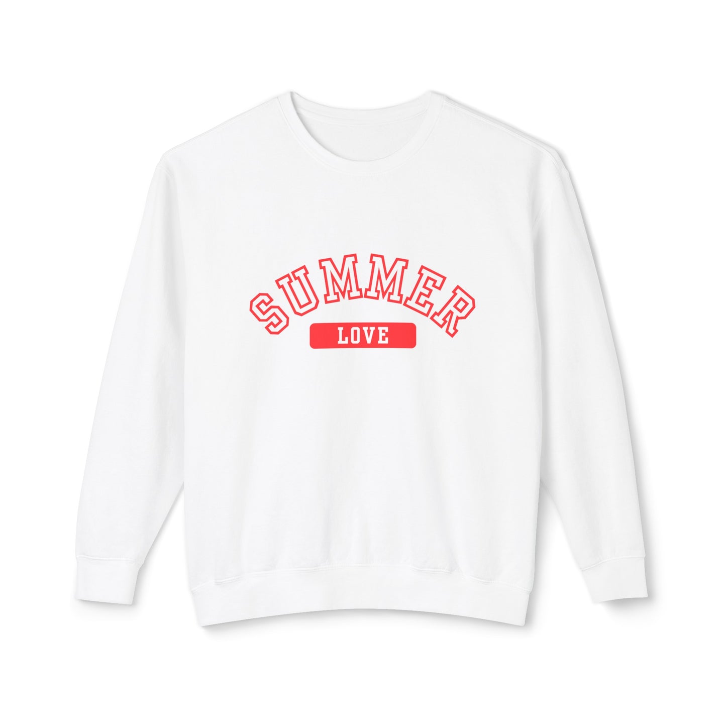 SUMMER LOVE UNISEX LIGHTWEIGHT CREWNECK SWEATSHIRT