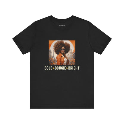 T-Shirt - Black Girl Magic Bold Bougie Shining Bright Vintage Collage Tee