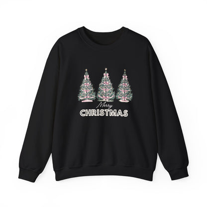 CHRISTMAS TREE COQUETTE BOW SWEATSHIRT