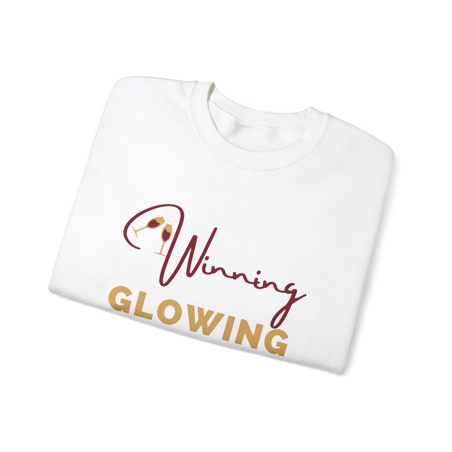 WINNING, GLOWING, THRIVING CREWNECK SWEATSHIRT