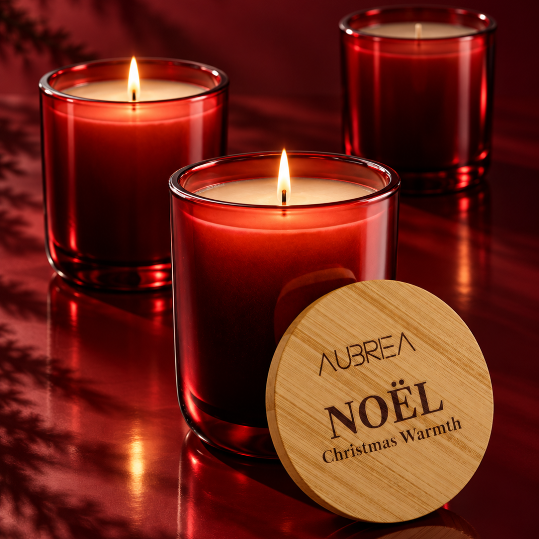 NOËL — 14oz Christmas Warmth Luxury Soy Candle. Make room for the joy.