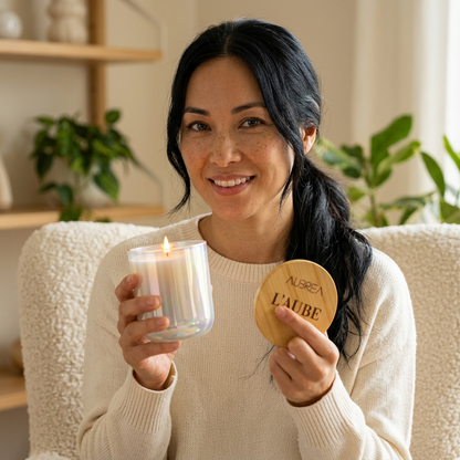 L'AUBE | The Dawn White Sage & Lavender | 14oz Luxury Soy Candle