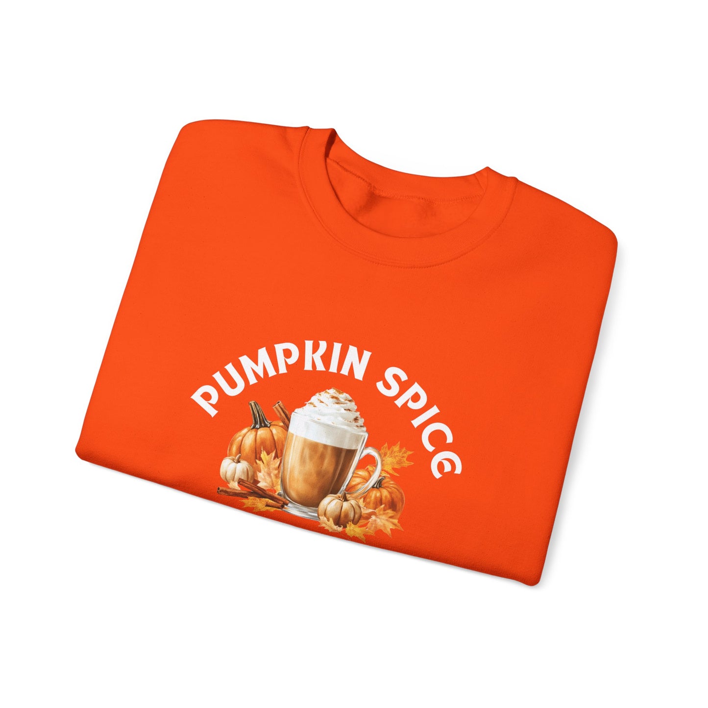 Fall Pumpkin Spice Sweatshirt - Cozy Seasonal Pullover