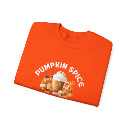 Fall Pumpkin Spice Sweatshirt - Cozy Seasonal Pullover