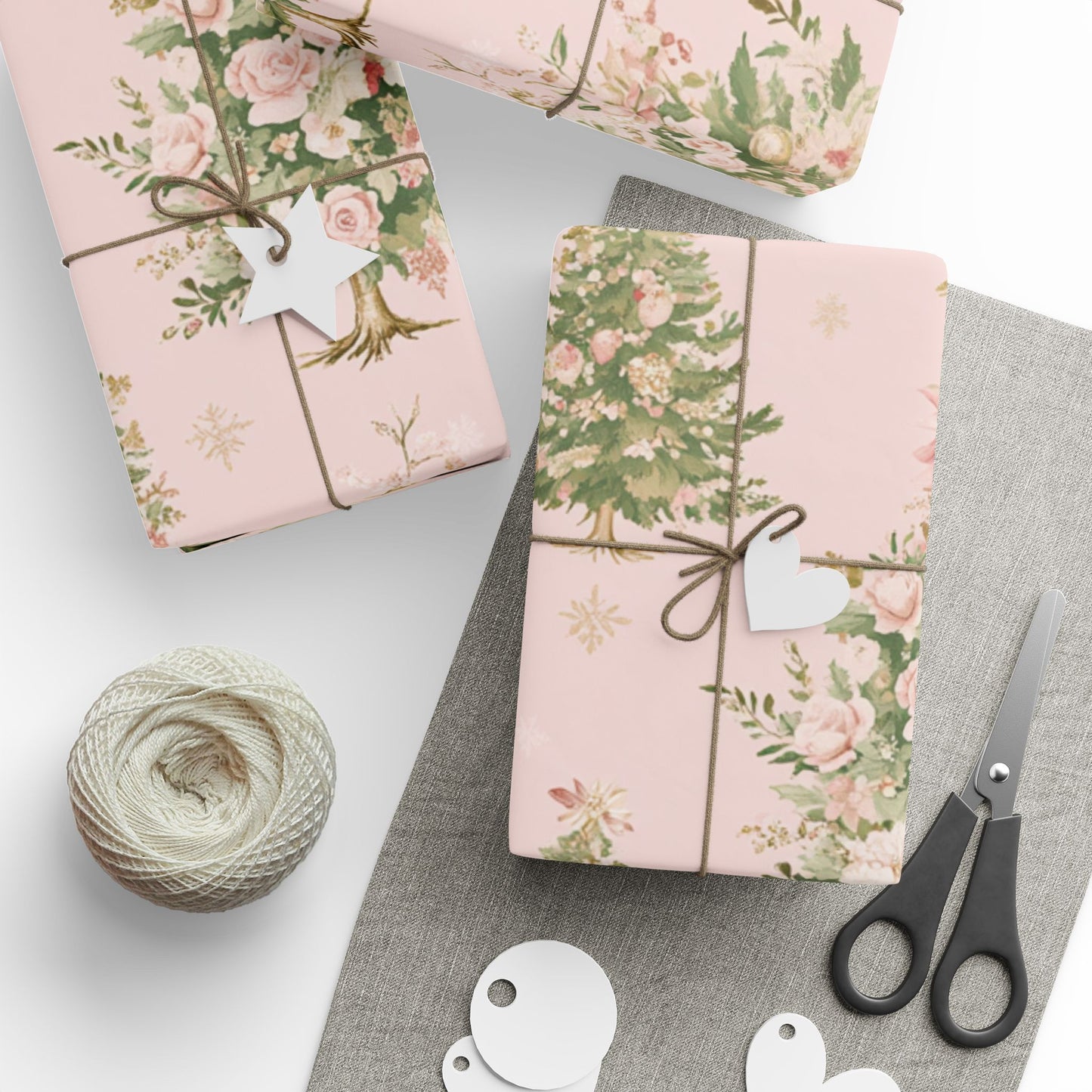 Lux Vintage Coquette Christmas Gift Wrap