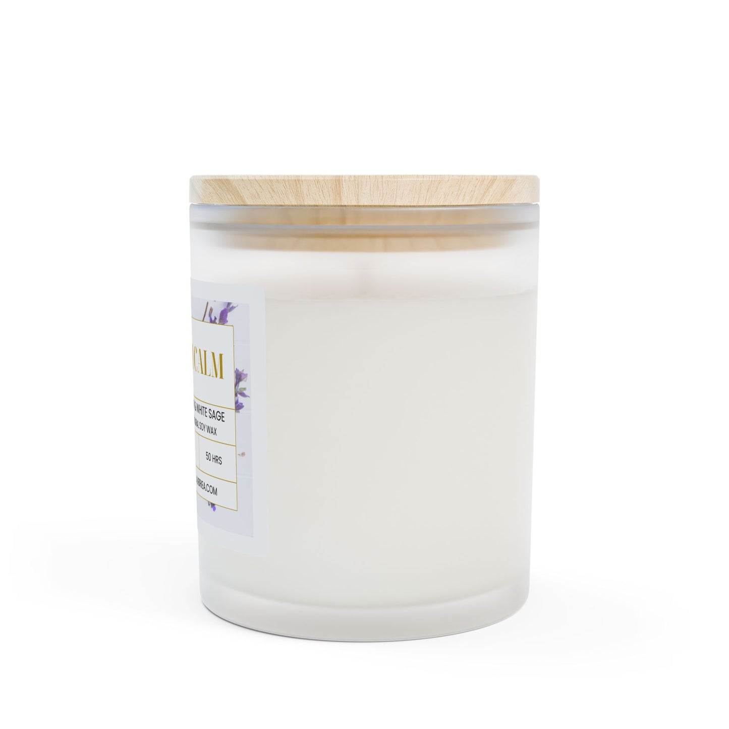 VELOURS (The Velvet) Vanilla Frosted Glass Candle, 11oz
