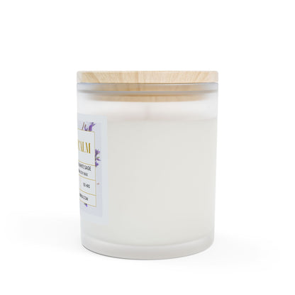 VELOURS (The Velvet) Vanilla Frosted Glass Candle, 11oz