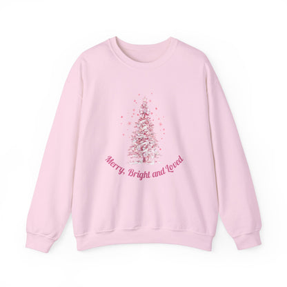 COQUETTE CHRISTMAS PINK RIBBON SWEATSHIRT