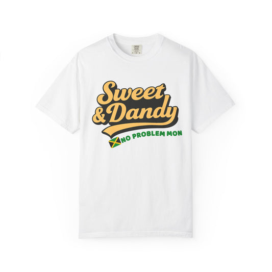 Sweet & Dandy Jamaica Oversized Tee – No Problem Mon | Retro Jamaican Shirt | Festival Style, Unisex Fit