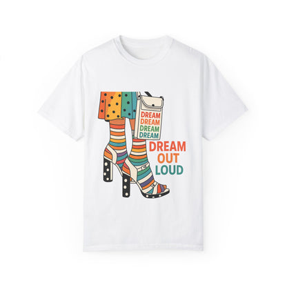 Dream Out Loud Rainbow-Inspired T-shirt with Empowering Message