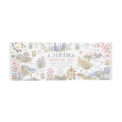 America in Bloom Scarf | United States Floral Heritage Edition | AUBRIEA