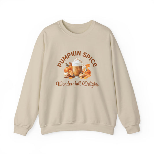Fall Pumpkin Spice Sweatshirt - Cozy Seasonal Pullover