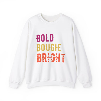 BOLD BOUGIE & BRIGHT UNISEX PREMIUM CREWNECK SWEATSHIRT