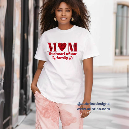 MOM: THE HEART OF OUR FAMILY TEE