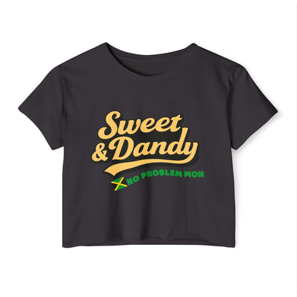 Sweet & Dandy Jamaica Crop Tee — “No Problem Mon” Edition