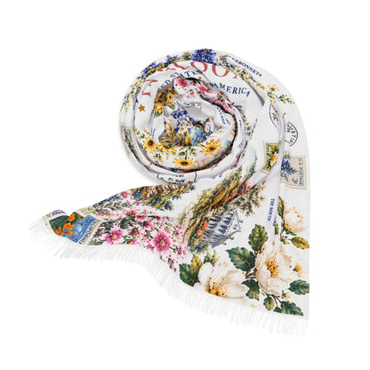 America in Bloom Scarf | United States Floral Heritage Edition | AUBRIEA
