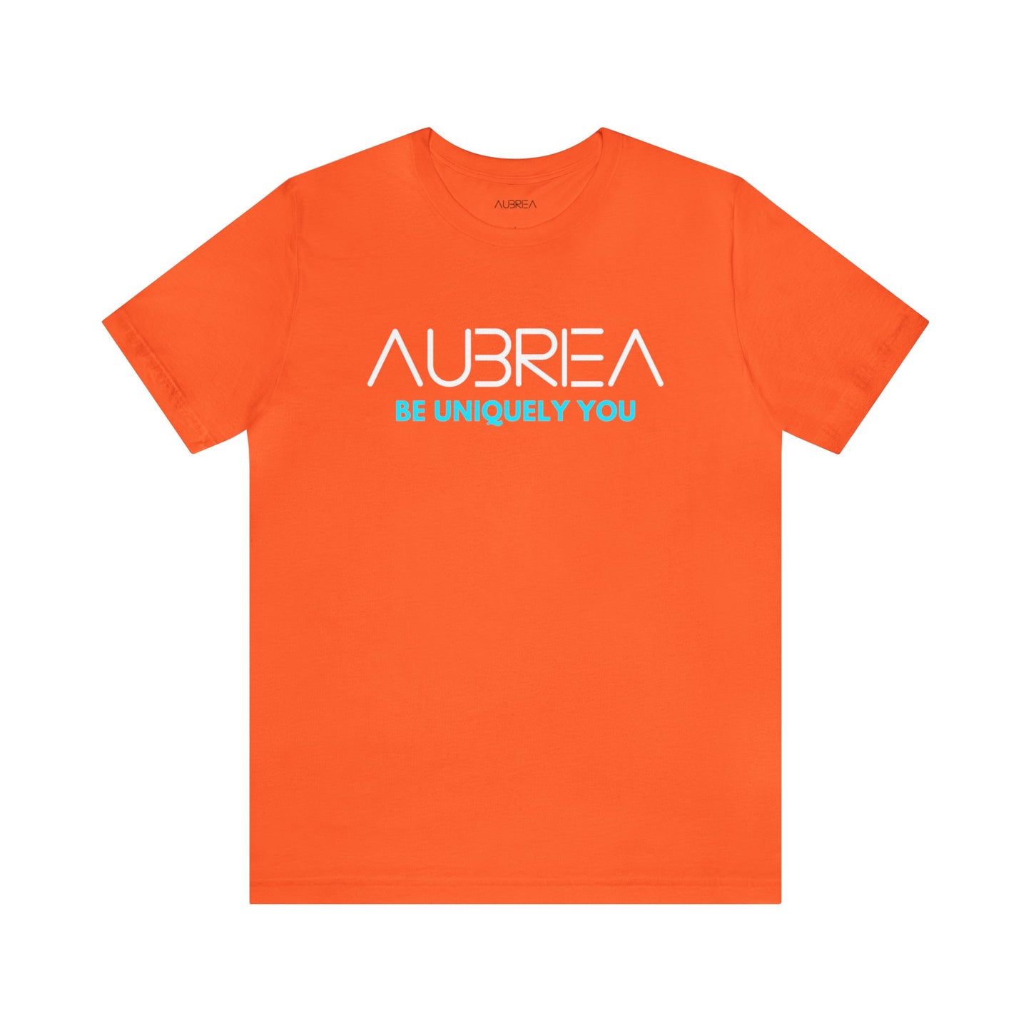 AUBRIEA COLOR LOGO CREWNECK UNISEX JERSEY SHORT SLEEVE TEE