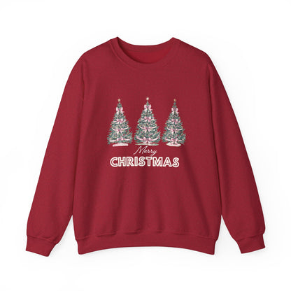 CHRISTMAS TREE COQUETTE BOW SWEATSHIRT