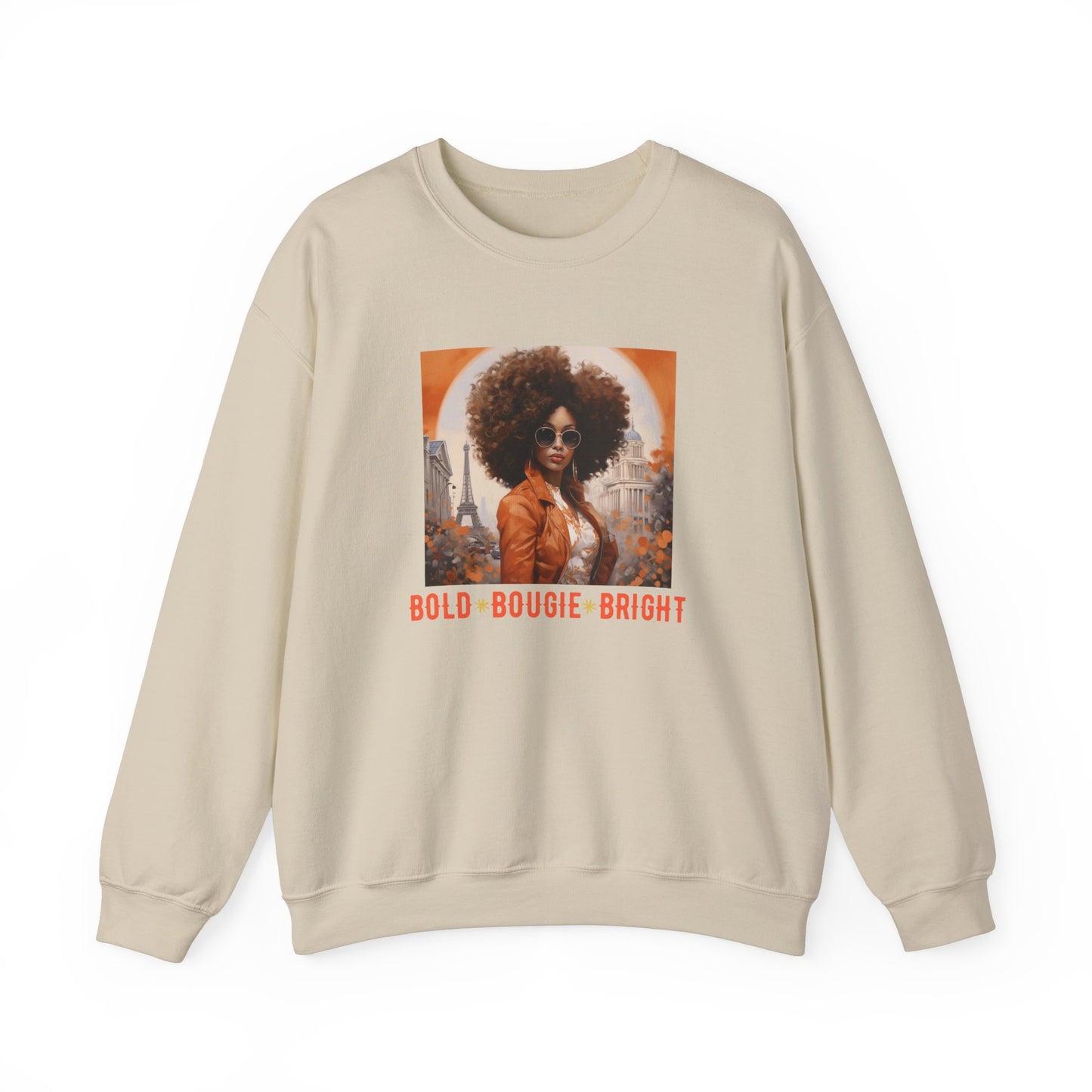 BOLD BOUGIE BRIGHT COLLAGE SWEATSHIRT