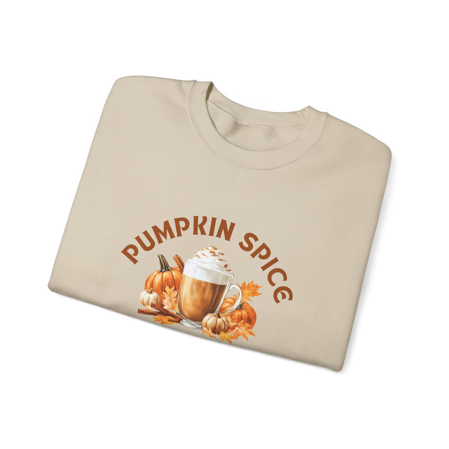 Fall Pumpkin Spice Sweatshirt - Cozy Seasonal Pullover