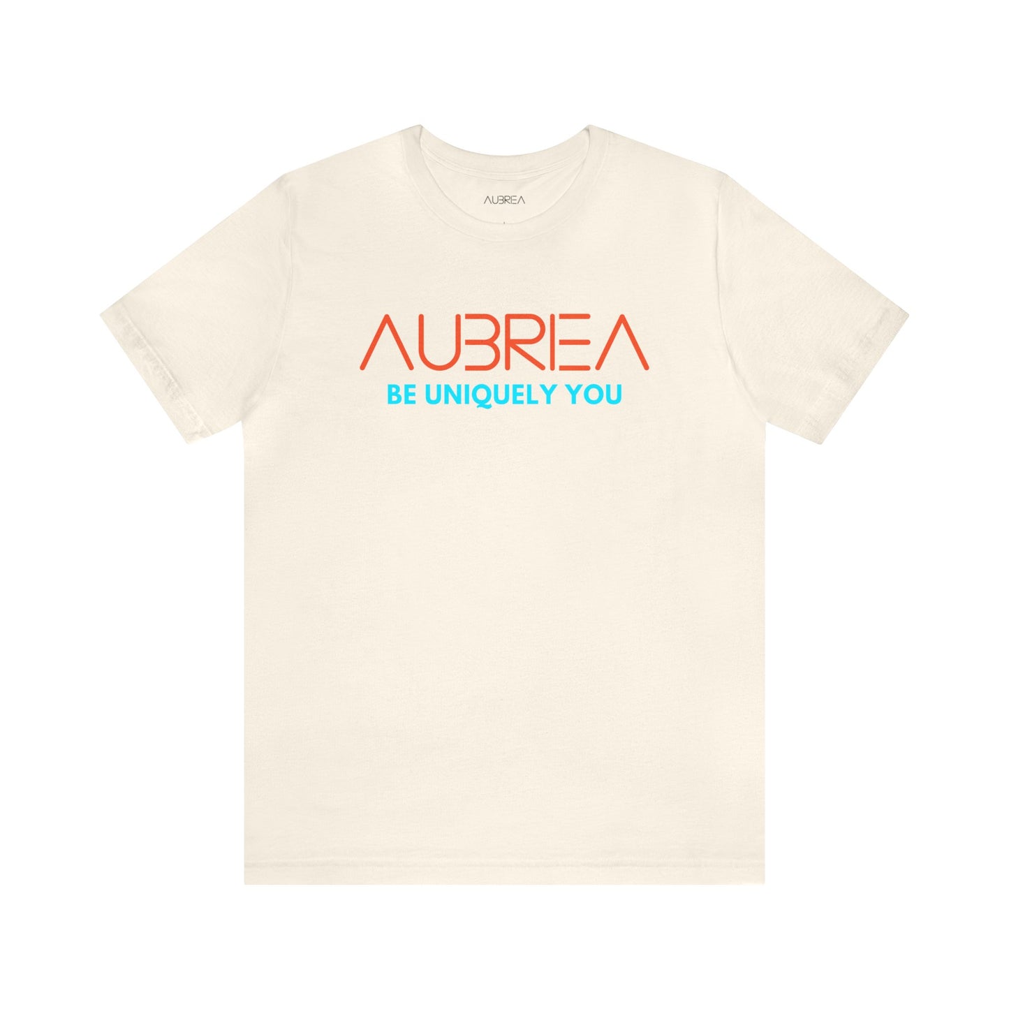 AUBRIEA COLOR LOGO CREWNECK UNISEX JERSEY SHORT SLEEVE TEE