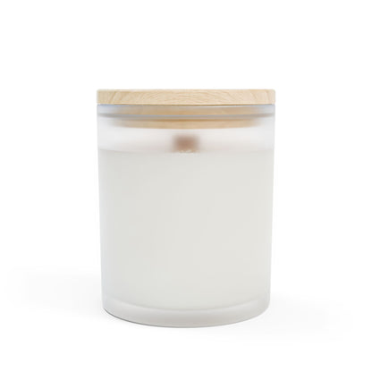 VELOURS (The Velvet) Vanilla Frosted Glass Candle, 11oz