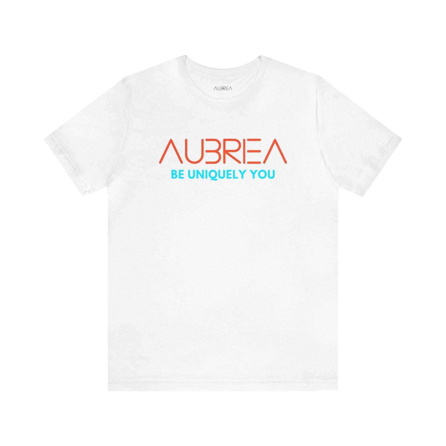 AUBRIEA COLOR LOGO CREWNECK UNISEX JERSEY SHORT SLEEVE TEE