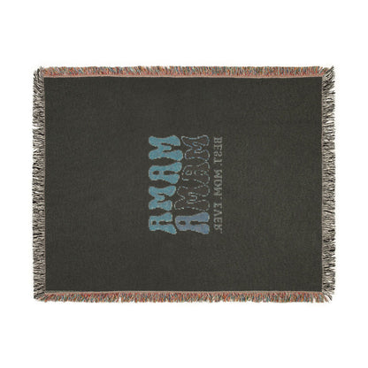 Mama Mama Woven Blanket — "Best Mom Ever" Retro Mom Throw Blanket
