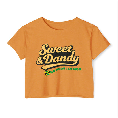 Sweet & Dandy Jamaica Crop Tee — “No Problem Mon” Edition