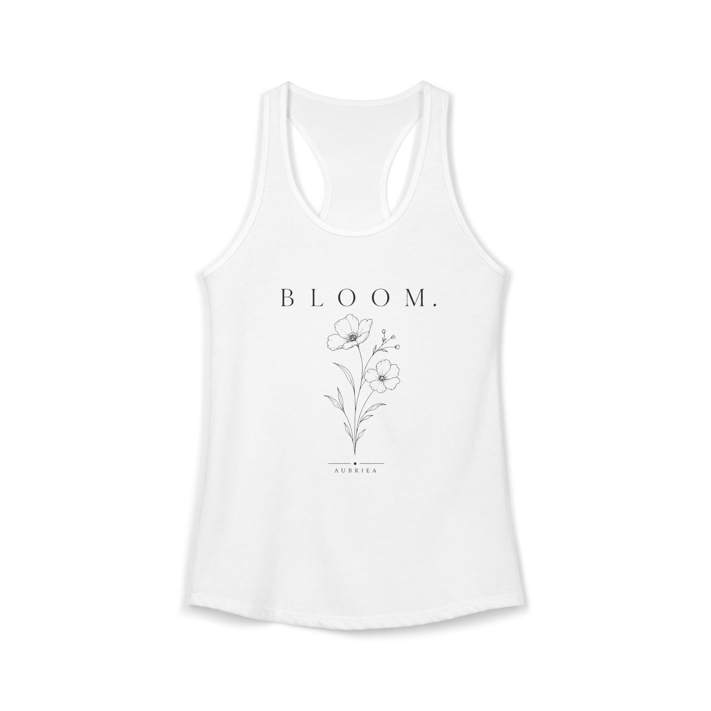 BLOOM. Racerback Tank Top
