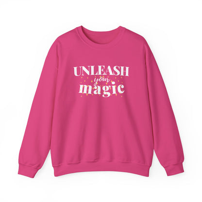 "UNLEASH YOUR MAGIC" UNISEX CREWNECK SWEATSHIRT