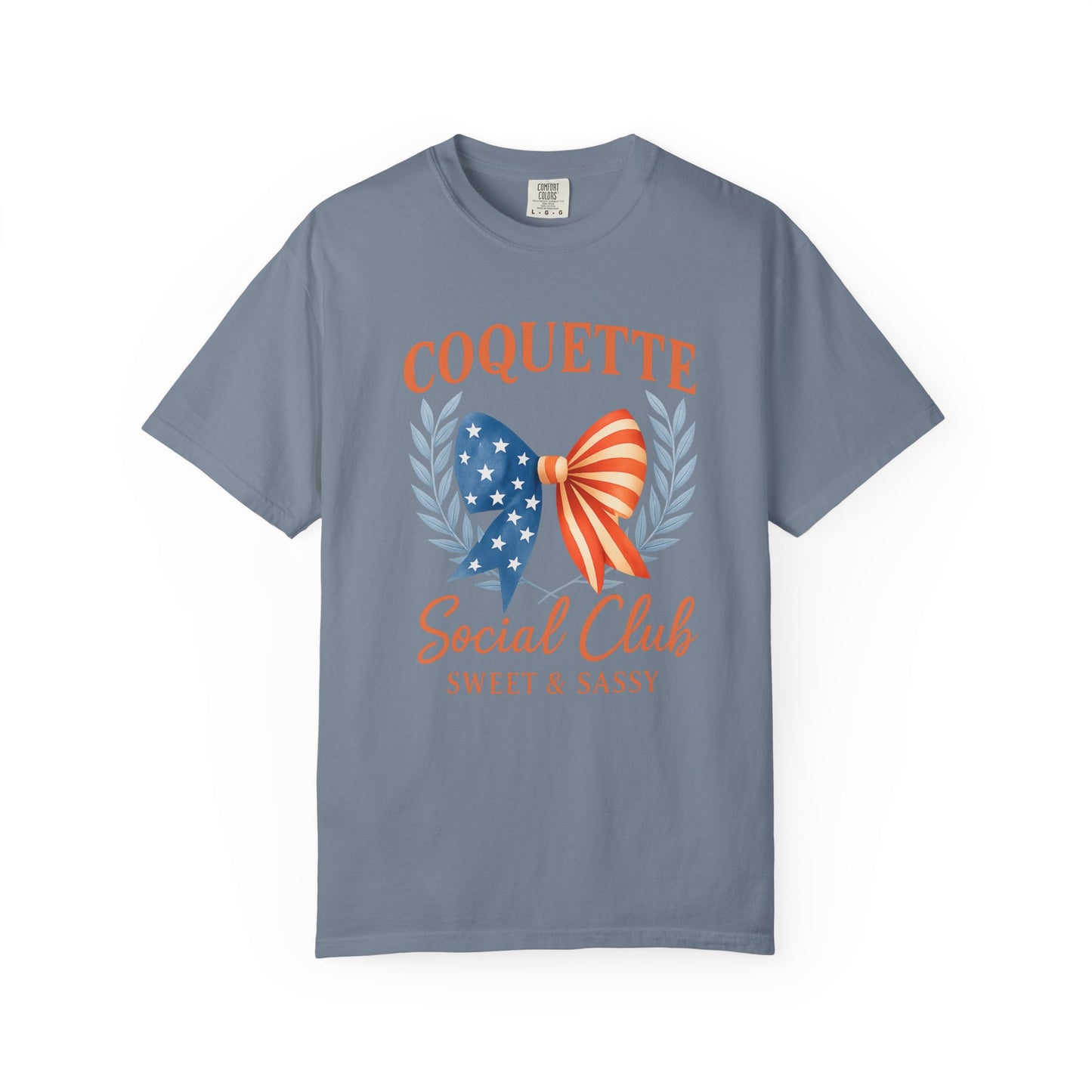 Coquette Social Club Tee — Sweet & Sassy | Americana Edition | Comfort Colors