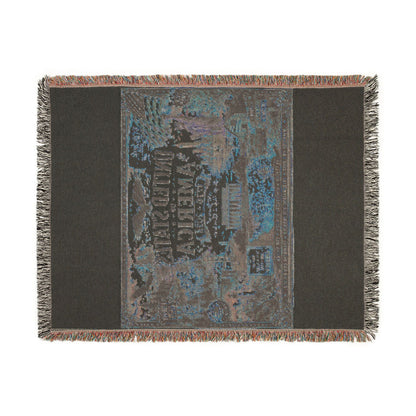 USA 250th Anniversary Woven Throw Blanket — Statue of Liberty, Mount Rushmore & American Flag Commemorative Throw